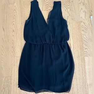 Zara Black Sheet Layered Mini Dress Size Medium